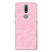 Nokia 2.4 | TPU Case | White Flowers - thumbnail