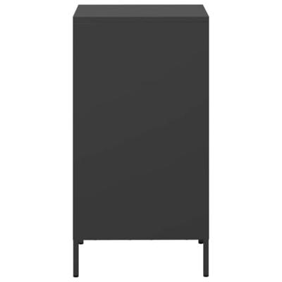 Dressoir 35x39x73,5 cm koudgewalst staal zwart