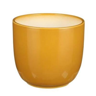 Tusca pot rond oker h14xd14,5cm Mica Decorations - Mica decorations