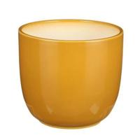 Tusca pot rond oker h14xd14,5cm Mica Decorations - Mica decorations - thumbnail