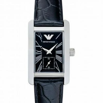 Emporio Armani Designer Horloge Vrouwen S Leren Band Horloge 25mm AR0144