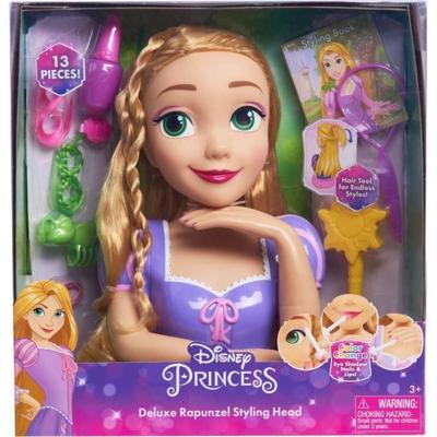 Stylinghoofd - DISNEY - Rapunzel Deluxe - 12 accessoires - Valse fles vernis - Haarstylinggids