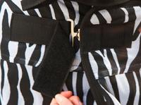 Vliegdeken Zebra incl. nekdeel 195cm - thumbnail