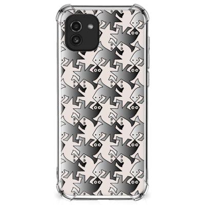 Samsung Galaxy A03 Case Anti-shock Salamander Grey Samsung Galaxy A03 Case Anti-shock Salamander Grey