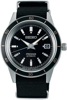 Horlogeband Seiko 4R35-05A0 / SRPG09J1 / L0LL011J0 Nylon/perlon Zwart 20mm