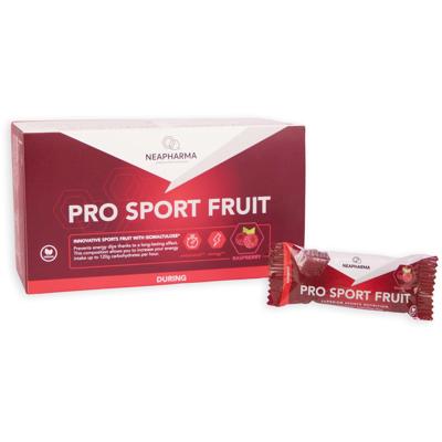 Neapharma reep sport fruit framboos doosje met 15 repen