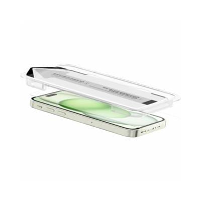 ITSKINS Supreme Glass Screen Protector with Alignment Tool Apple iPhone 15 Clear