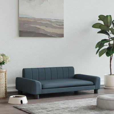 Hondenmand 90x53x30 cm stof donkergrijs Hondenmand 90x53x30 cm stof donkergrijs