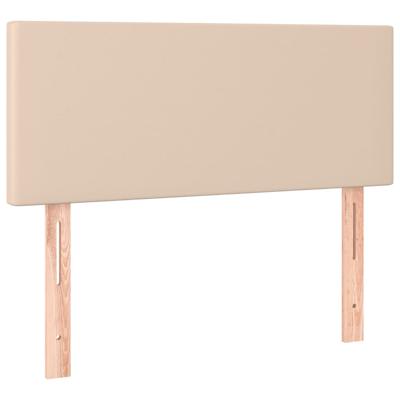 Boxspring met matras kunstleer cappuccinokleurig 140x190 cm