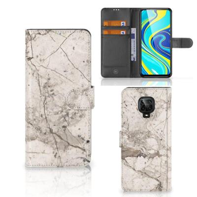 Xiaomi Redmi Note 9 Pro | Note 9S | Bookcase | Marmer Beige