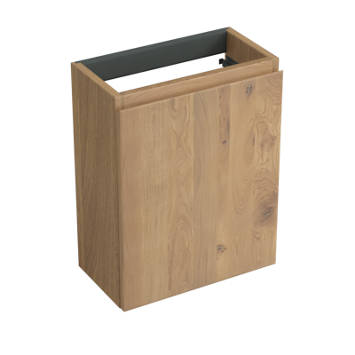 Fonteinkast Forzalaqua Siena 39.5x21.5x50 Cm 1 Deur Links Eiken Oyster