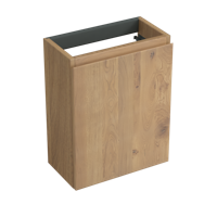 Fonteinkast Forzalaqua Siena 39.5x21.5x50 Cm 1 Deur Links Eiken Oyster - thumbnail
