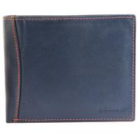 Excellanc leren heren portemonee Blauw Bruin - thumbnail
