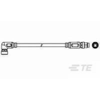 TE Connectivity 3-2273124-4 Sensor/actuator aansluitkabel M8 Aantal polen (sensoren): 3 Bus, haaks, Stekker, recht 1.50 m 1 stuk(s)