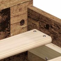 Bedframe zonder matras 100x200 cm bewerkt hout oud hout - thumbnail