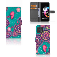 Motorola Edge 20 Lite Hoesje Cirkels en Vlinders - thumbnail