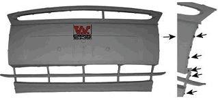 VOORBUMPERBLAD MIDDEN TE VERVEN (niet StreetKa) 1865574