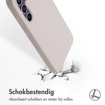 Accezz Liquid Silicone Backcover met MagSafe voor Samsung Galaxy S23 FE Telefoonhoesje Grijs Accezz Liquid Silicone Backcover met MagSafe voor Samsung Galaxy S23 FE Telefoonhoesje Grijs