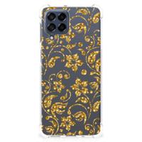 Samsung Galaxy M53 Case Gouden Bloemen - thumbnail