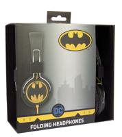 OTL Batman Childrens 'Vintage' thema opvouwbare oorschelp bedrade hoofdtelefoon - zwart - thumbnail