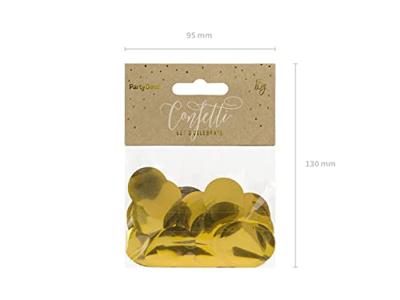 Confetti rond folie goud 15gr