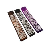 Stelen patroon Mango Hout Wierookhouder Doos voor stokjes - thumbnail