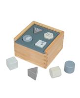 Label Label Vormendoos blauw - thumbnail