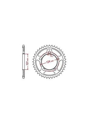 ESJOT Chain wheel 525 41z steel silver galvanized