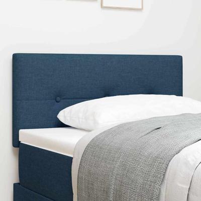 LED-hoofdbord met LED -striplichten Blauw 90 cm Stof