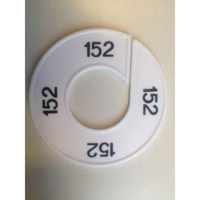 Maatring 9cm wit/zwart 152