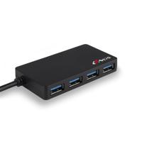 USB-HUB NGS NGS-HUB-0044 Zwart 480 Mbps - thumbnail