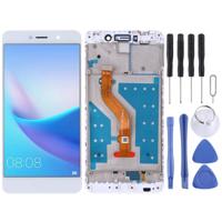 LCD-scherm en digitizer volledige montage met frame voor Huawei Y7 (2017) (wit) - thumbnail