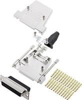 Encitech DTSL09-T-JSRG-DBCS25-K 6355-0069-13 D-SUB Buchsenleisten-Set 180° Polzahl: 25 Crimpen 1 pc(s) - thumbnail