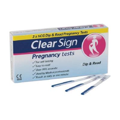 Zwangerschapstest Clear Sign Dip&Read snel en betrouwbaar Zwangerschapstest Clear Sign Dip&Read snel en betrouwbaar