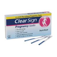 Zwangerschapstest Clear Sign Dip&Read snel en betrouwbaar - thumbnail