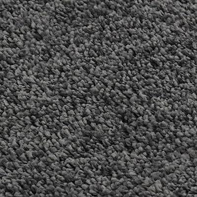VidaXL Vloerkleed shaggy anti-slip 120x170 cm donkergrijs