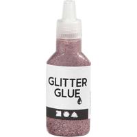 Creativ Company Glitterlijm, roze, 25 ml/ 1 fles - thumbnail