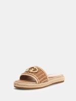 Guess Kaylis Logo Sandalen Dames Beige - Maat 40 - Kleur: Beige | Soccerfanshop - thumbnail