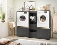 Schildmeyer Wasmachinekast Solea (2-delige set, Antraciet) - thumbnail