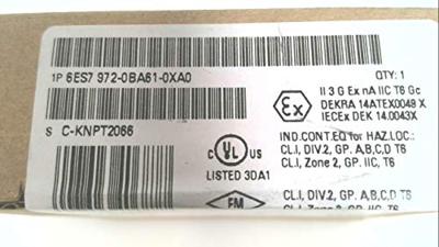 Siemens 6ES7972-0BA61-0XA0 6ES79720BA610XA0 PLC-aansluitstekker Siemens 6ES7972-0BA61-0XA0 6ES79720BA610XA0 PLC-aansluitstekker