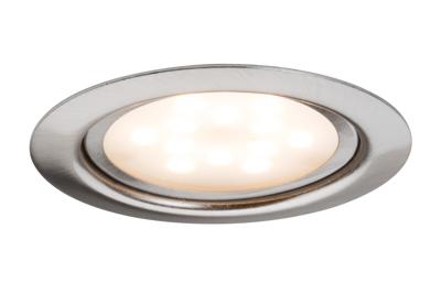 Paulmann 93553 Micro Line LED-inbouwlamp Set van 3 stuks LED LED vast ingebouwd 4.5 W IJzer (geborsteld)