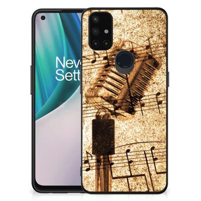 OnePlus Nord N10 5G Silicone Back Case Bladmuziek OnePlus Nord N10 5G Silicone Back Case Bladmuziek