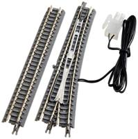 Z Rokuhan rails (met ballastbed) 7297055 Wissel, Elektrisch, Links 110 mm 13 ° 490 mm 1 stuk(s) - thumbnail