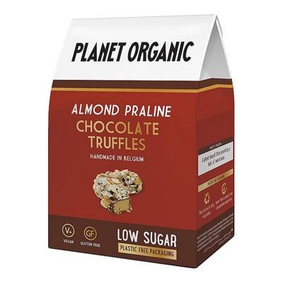 Planet Organic Biologische Almond Praline Chocolate Truffles 80 Gram Planet Organic Biologische Almond Praline Chocolate Truffles 80 Gram
