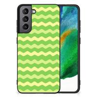 Samsung Galaxy S21FE Back Case Waves Green - thumbnail
