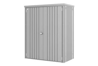Biohort metalen tuinkast 150 Dubbele deur zilver 155x83x182,5 cm