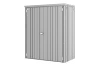 Biohort metalen tuinkast 150 Dubbele deur zilver 155x83x182,5 cm - thumbnail