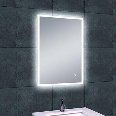 Wiesbaden Quatro LED Badkamerspiegel 70x50cm - Dimbaar & Verwarmd