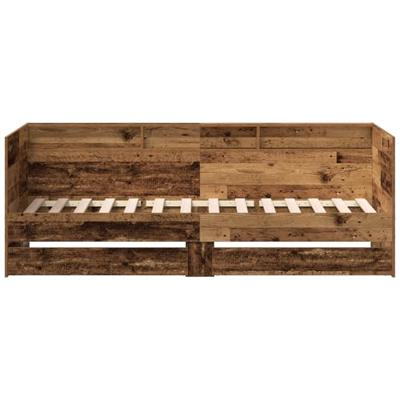Dagbedframe met lades Oud hout 90 x 190 cm Bewerkt hout