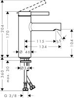 Hansgrohe Zesis S wastafelmengkraan - coolstart - chroom 74721000 - thumbnail